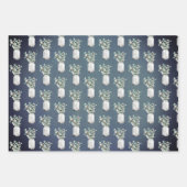 ブルーエレガントサプライズ退職パーティークラシックRo ラッピングペーパーシート (正面3)