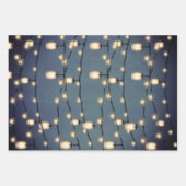 ブルーエレガントサプライズ退職パーティークラシックRo ラッピングペーパーシート (正面)