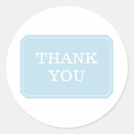ブルーエレガントサンキューシール ラウンドシール