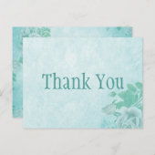 ブルーエレガントサンキュー ポストカード (正面/裏面)