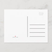 ブルーエレガントシルバークリスマスパーティー保存日 案内ポストカード (裏面)