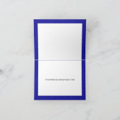 ブルーエレガントシルバ王室のーキンセアニェラありがとう 招待状 (内部)