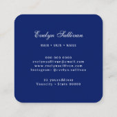 ブルーエレガントシーセルロゴ名刺 スクエア名刺 (裏面)