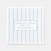 ブルーエレガントシーセ航海のル海結婚岸 スタンダードカクテルナプキン (正面)