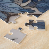 ブルーエレガントジェイ・ウィリアム・モリスインスパイア ジグソーパズル (側面)