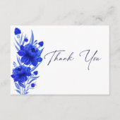 ブルーエレガントズの色結婚付き エンクロージャーカード (正面)