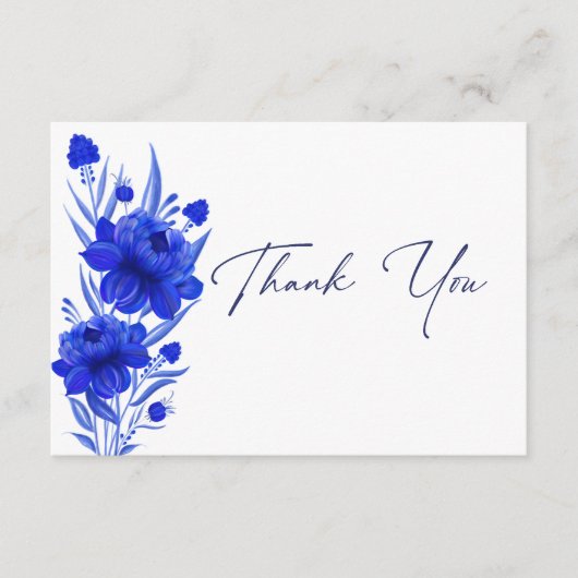 ブルーエレガントズの色結婚付き エンクロージャーカード (正面)