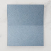 ブルーエレガントズ結婚フローラ折り曲げ座席表 プレイスカード (内部開封)