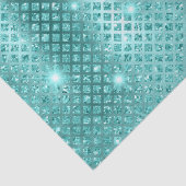 ブルーエレガントダイヤモンド金属グリッターパターン 薄葉紙 (詳細)