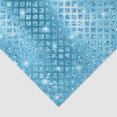 ブルーエレガントダイヤモンド金属グリッターパターン 薄葉紙 (詳細)