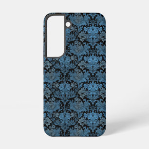 ブルーエレガントダマスク – ヴィンテージバロックフローラ SAMSUNG GALAXY S22ケース