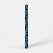 ブルーエレガントダマスク – ヴィンテージバロックフローラ SAMSUNG GALAXYケース (右側面)