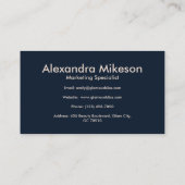 ブルーエレガントトイレデジュイ 名刺 (裏面)