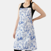 ブルーエレガントトイレデジュエータバニー エプロン (インサイチュ)