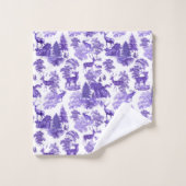 ブルーエレガントトワフランスのイルディアウッドランド バスタオルセット (ウォッシュタオル)