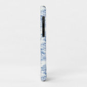 ブルーエレガントトワルドジュイフランスのパターン Case-Mate iPhoneケース (裏面/左)