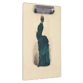 ブルーエレガントドレビクトリアンスファッション クリップボード (右)