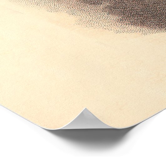 ブルーエレガントドレビクトリアンスファッション ポスター (角)