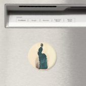 ブルーエレガントドレビクトリアンスファッション マグネット (インサイチュ (食洗機))