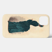 ブルーエレガントドレビクトリアンスファッション Case-Mate iPhoneケース (裏面 (横))