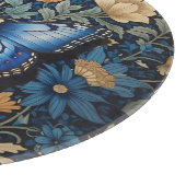 ブルーエレガントバタフライウィリアムインスパイアモリス カッティングボード (角)