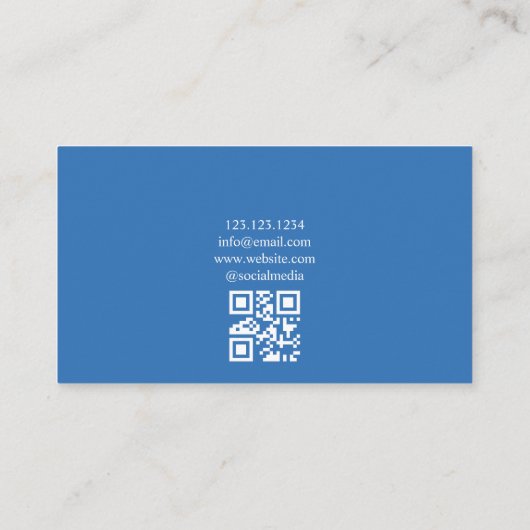 ブルーエレガントバラアパレルブティック 名刺 (裏面)