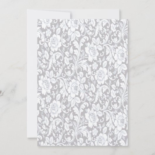 ブルーエレガントバラブリーズメイドカード 招待状 (裏面)