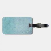 ブルーエレガントパールロマンチック荷物 ラゲッジタグ (裏面横)
