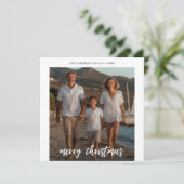 ブルーエレガントビーチマリンク航海のリスマス シーズンカード (スタンド正面)