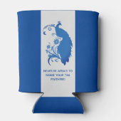 ブルーエレガントピーコッ結婚クズスイート – クーラーボックス 缶クーラー (裏面)