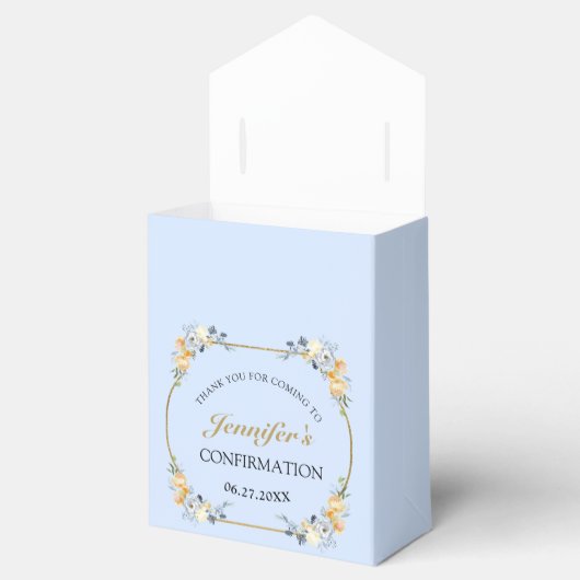 ブルーエレガントピーチフローラ確認ありがとう フェイバーボックス (オープン)