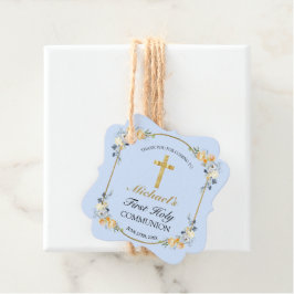 ブルーエレガントピーチフローラ第1聖餐式のお願い フェイバータグ