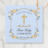 ブルーエレガントピーチフローラ第1聖餐式 フェイバータグ (裏面)