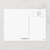 ブルーエレガントフェスティバルクリスマスグリーティングポストカード シーズンポストカード (裏面)