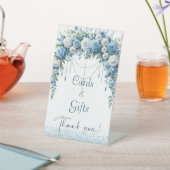 ブルーエレガントフローラクロスバプテスマ 台座サイン (インサイチュ)