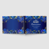 ブルーエレガントフローラダイアモンドティアラキンセアニェラ ゲストブック (全面)