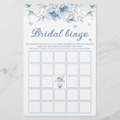 ブルーエレガントフローラブライダルシャワービンゴゲーム (正面)