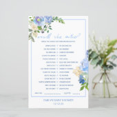 ブルーエレガントフローラベビーシャワーゲーム印刷 (スタンド正面)