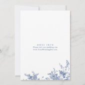 ブルーエレガントフローラリハビクトリアンーサルディナー 招待状 (裏面)