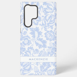 ブルーエレガントフローラ植物学 SAMSUNG GALAXY S22 ULTRAケース