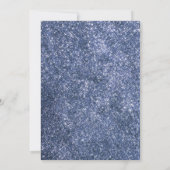 ブルーエレガントフローラ王室のバタフライキンセアニェラ 招待状 (裏面)