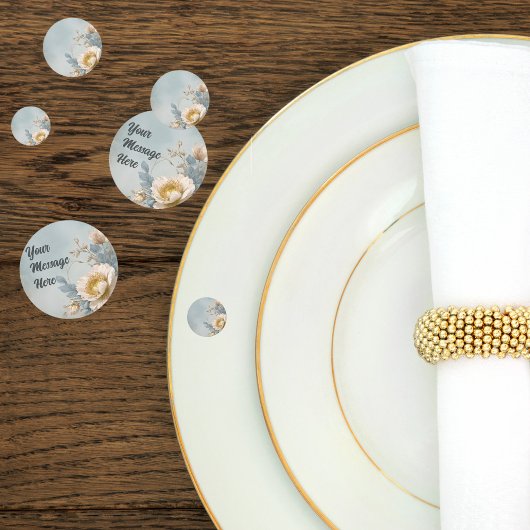 ブルーエレガントフローラ誕生会 コンフェッティ