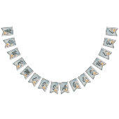 ブルーエレガントフローラ誕生会 バンティングフラッグ (全)