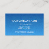 ブルーエレガントプロフェッショナルモダン名刺 名刺 (裏面)