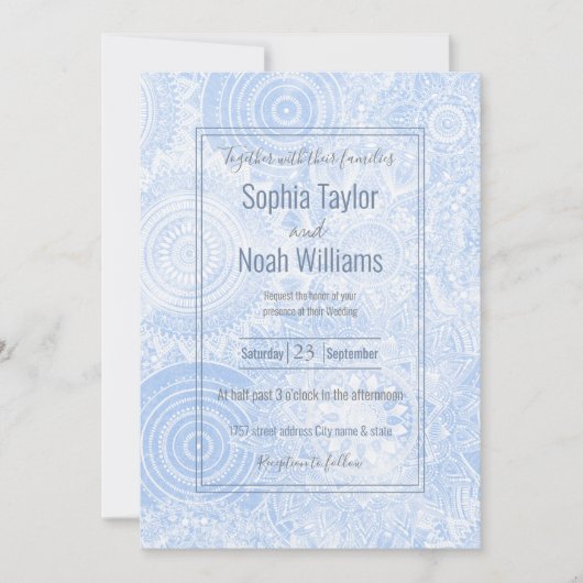 ブルーエレガントホワイトマンダラコレクション (正面)