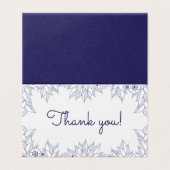 ブルーエレガントホワイト結婚の感謝 (外部フラット)