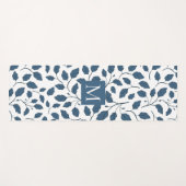 ブルーエレガントボタニカル離れヨーガマット ヨガマット (正面(横))