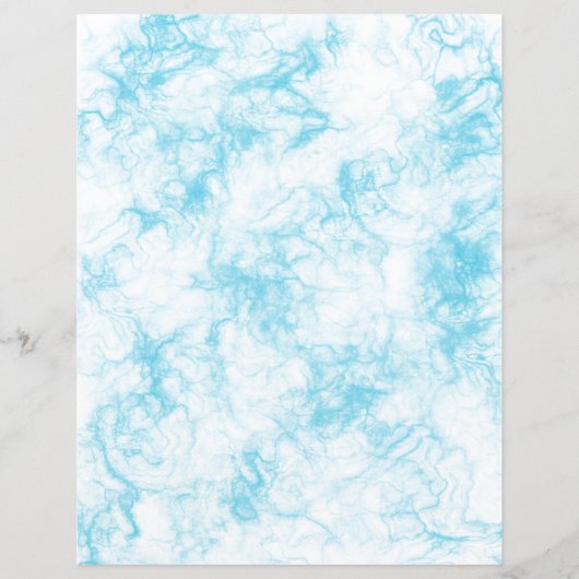 ブルーエレガントマーブルスクラップブック作り紙 (正面)