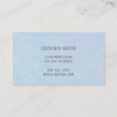 ブルーエレガントマーリングプロフェッショナルルック 名刺 (裏面)