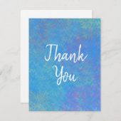 ブルーエレガントマーリング サンキューカード (正面/裏面)